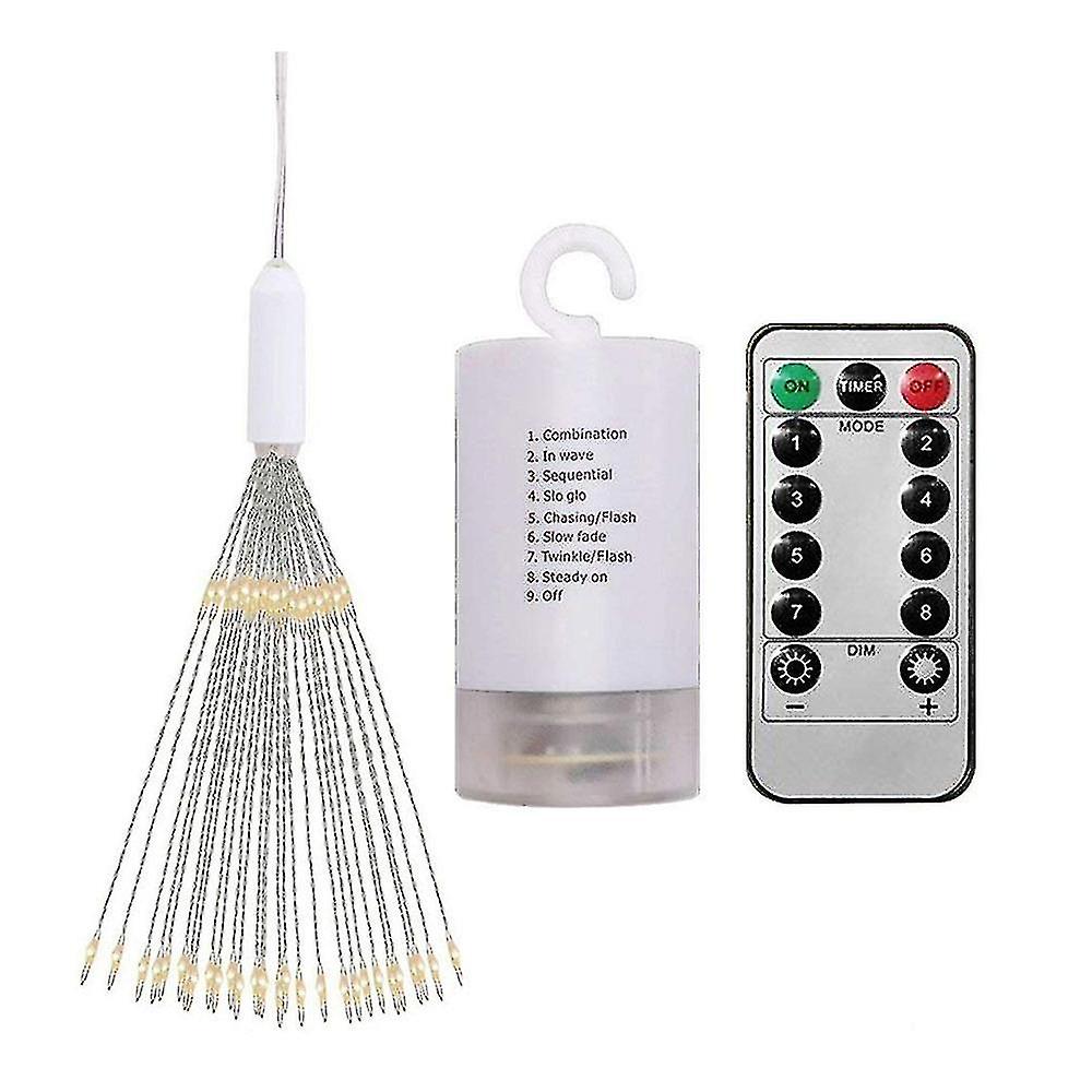 1 Pcs Led String Lights 8 Modes With Remote Control