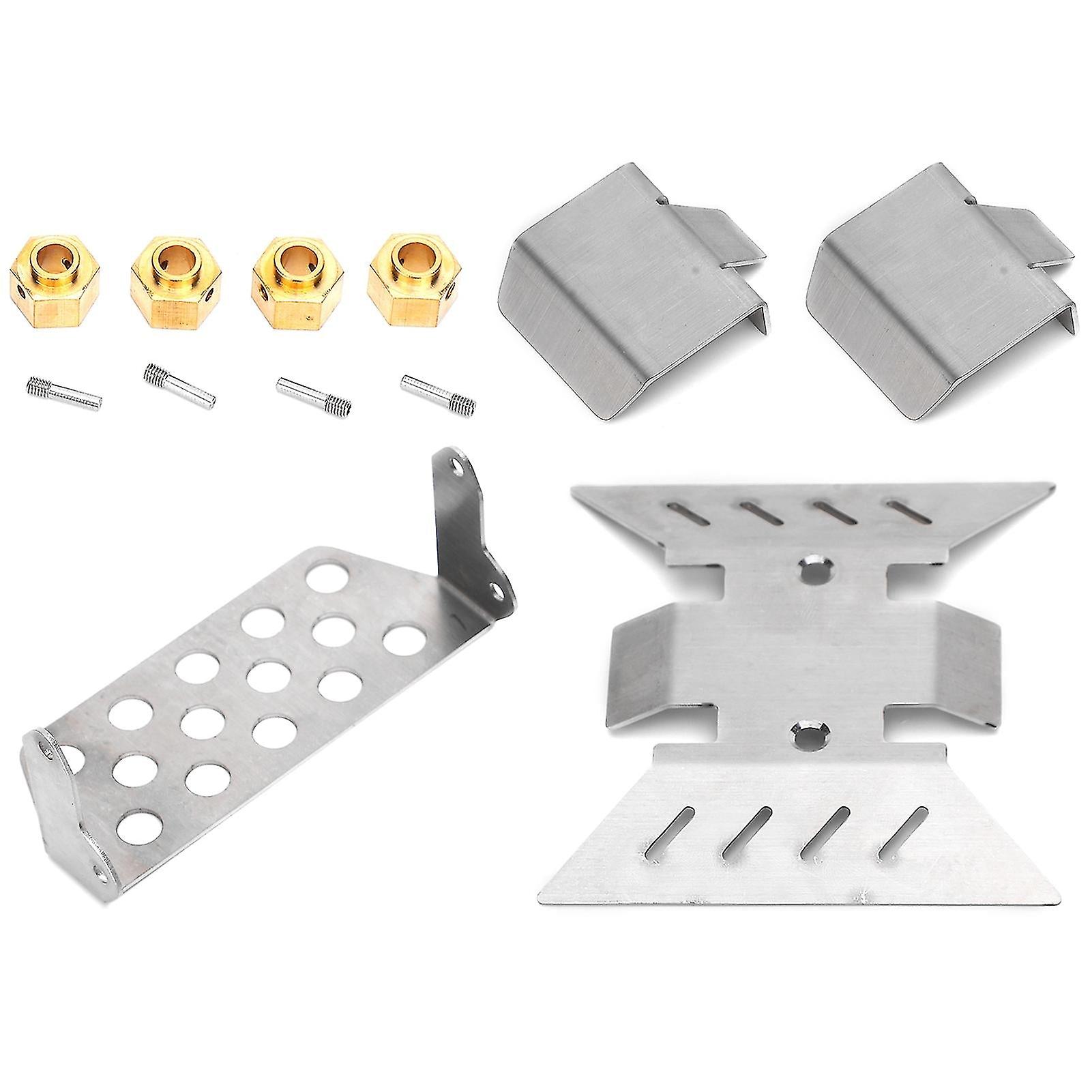 Stainless Steel Chassis Armor With 8mm Connector For Axial Scx10 Iii Axi03007 Rc Car