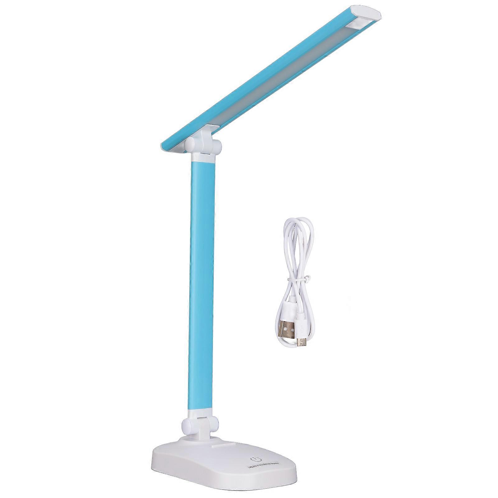 Touch-Control LED Desk Lamp with USB Port & Adjustable Warm Light