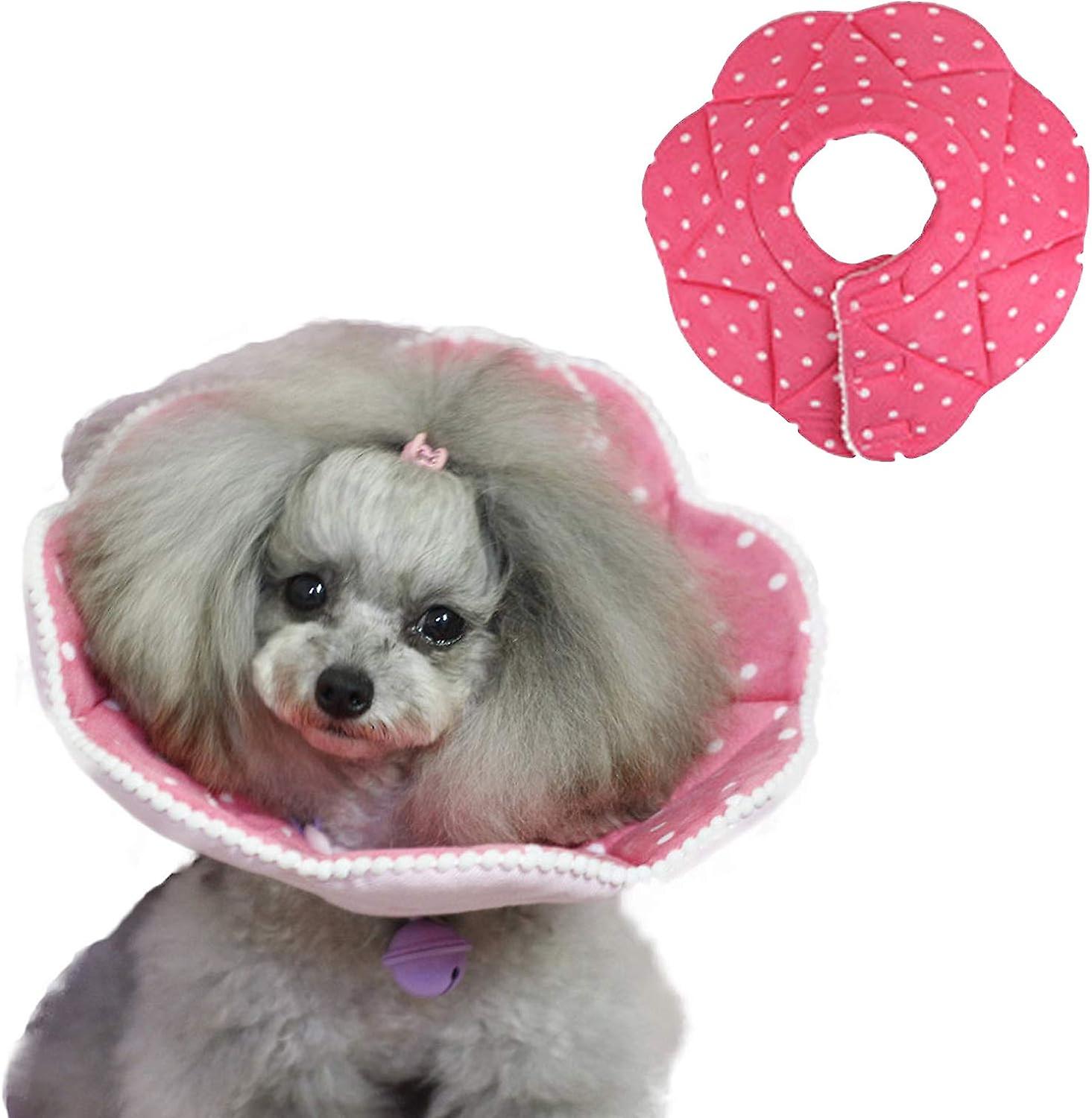 طوق استعادة القط ، نقطة مدببة طوق حماية القطن قابل للتعديل لينة اليزابيثية طوق للقطط والكلاب