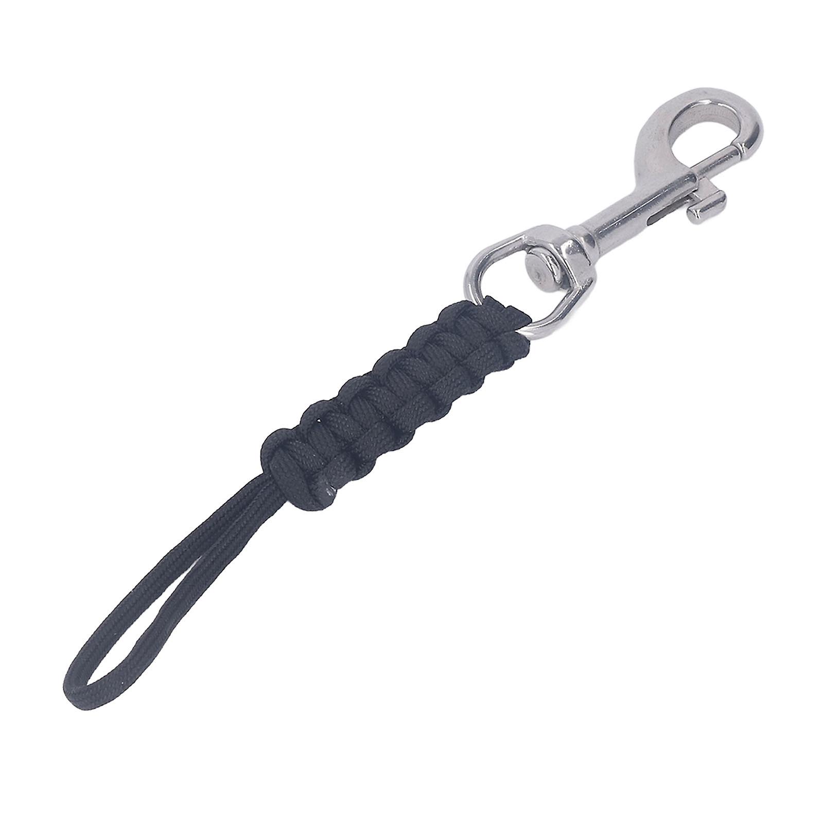 潜水挂绳多功能水下相机外壳携带挂绳，带快速释放扣，用于水下摄影黑色