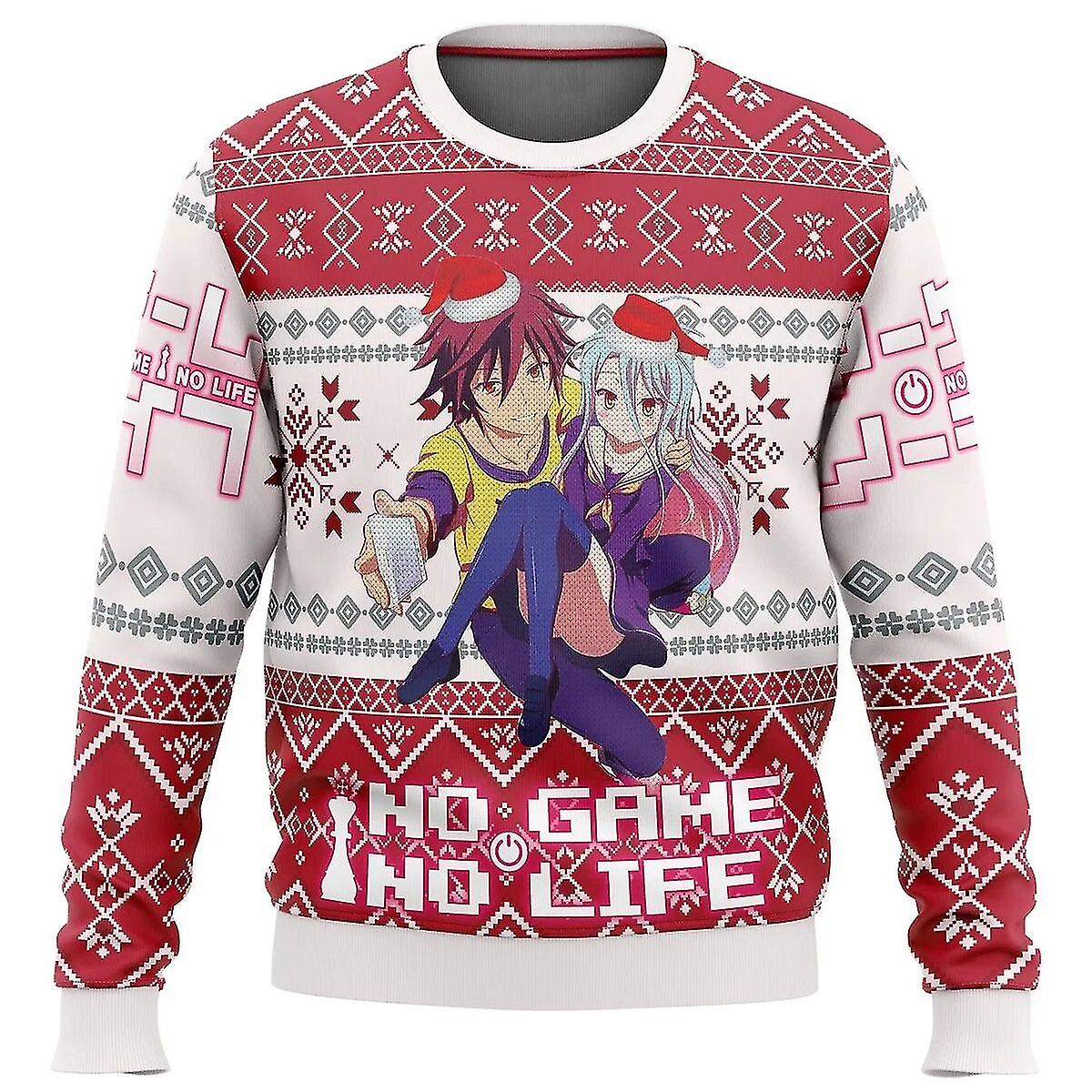 Intet spil Intet liv Alt grim julesweater gave julemanden pullover mænd 3d sweatshirt og top autum