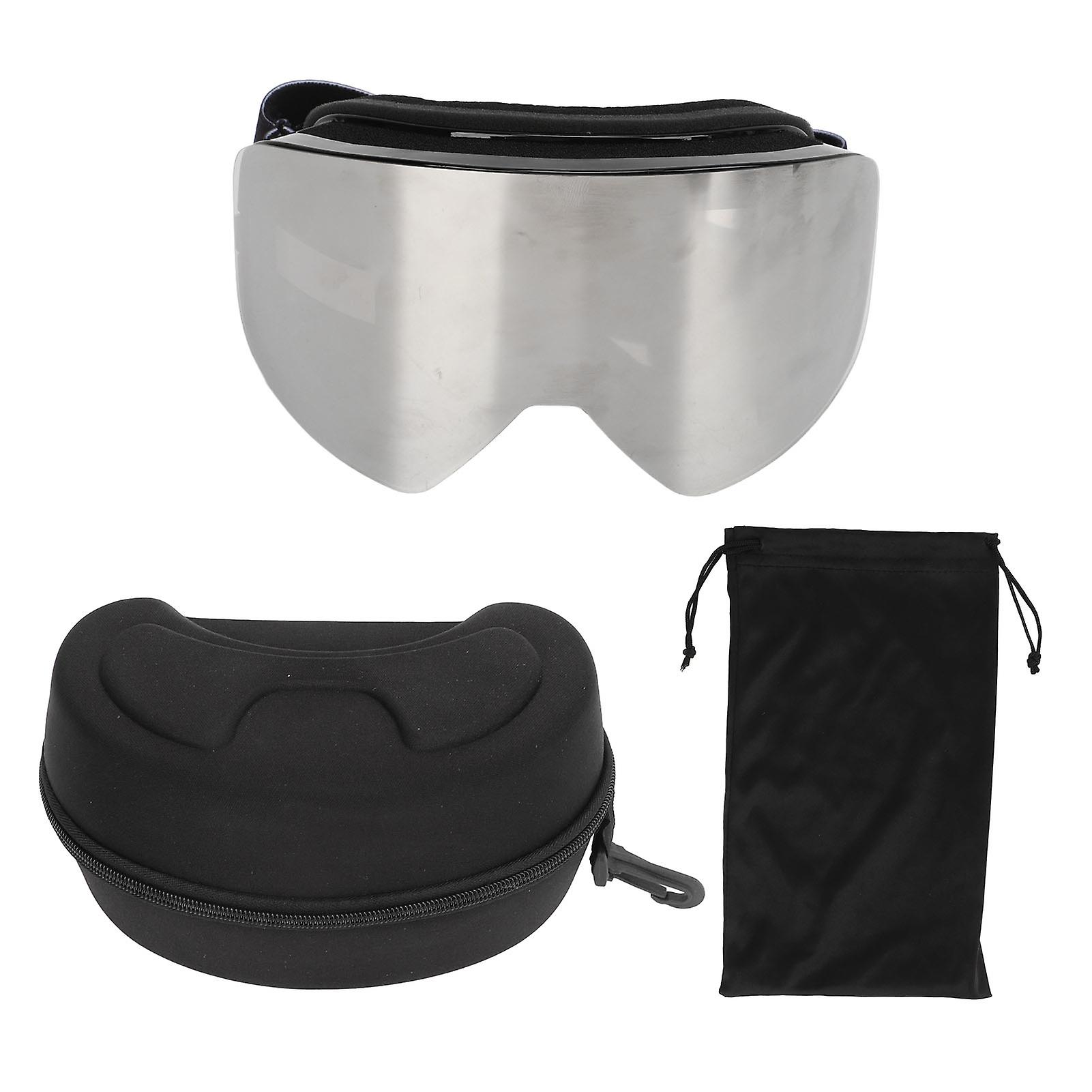 Laskettelulasit Huurtumista estävä magneettinen PC-linssi Tuulenpitävät lumilautailulasit ulkoiluun, Sopii miehille