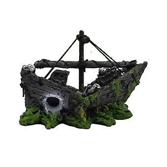 Pirate Ships Fish Tank Landscaping Fish Garden Pond Ornaments Suitable for Aquarium Fish Ships