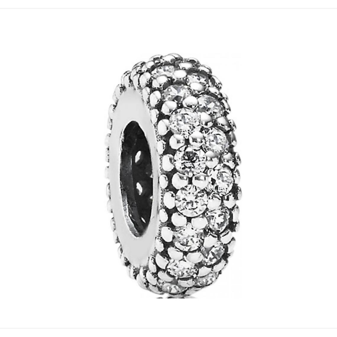 Charm Spacer Pandora Momentos Brillante Transparente