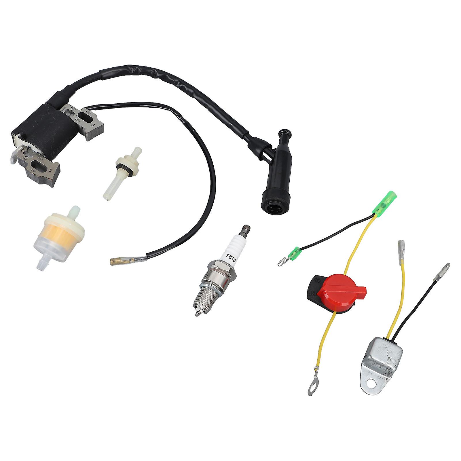 Ignition Coil Spark Plug Air Filter Stop Switch for GX120 GX160 GX200 5.5HP 6.5HP Engine