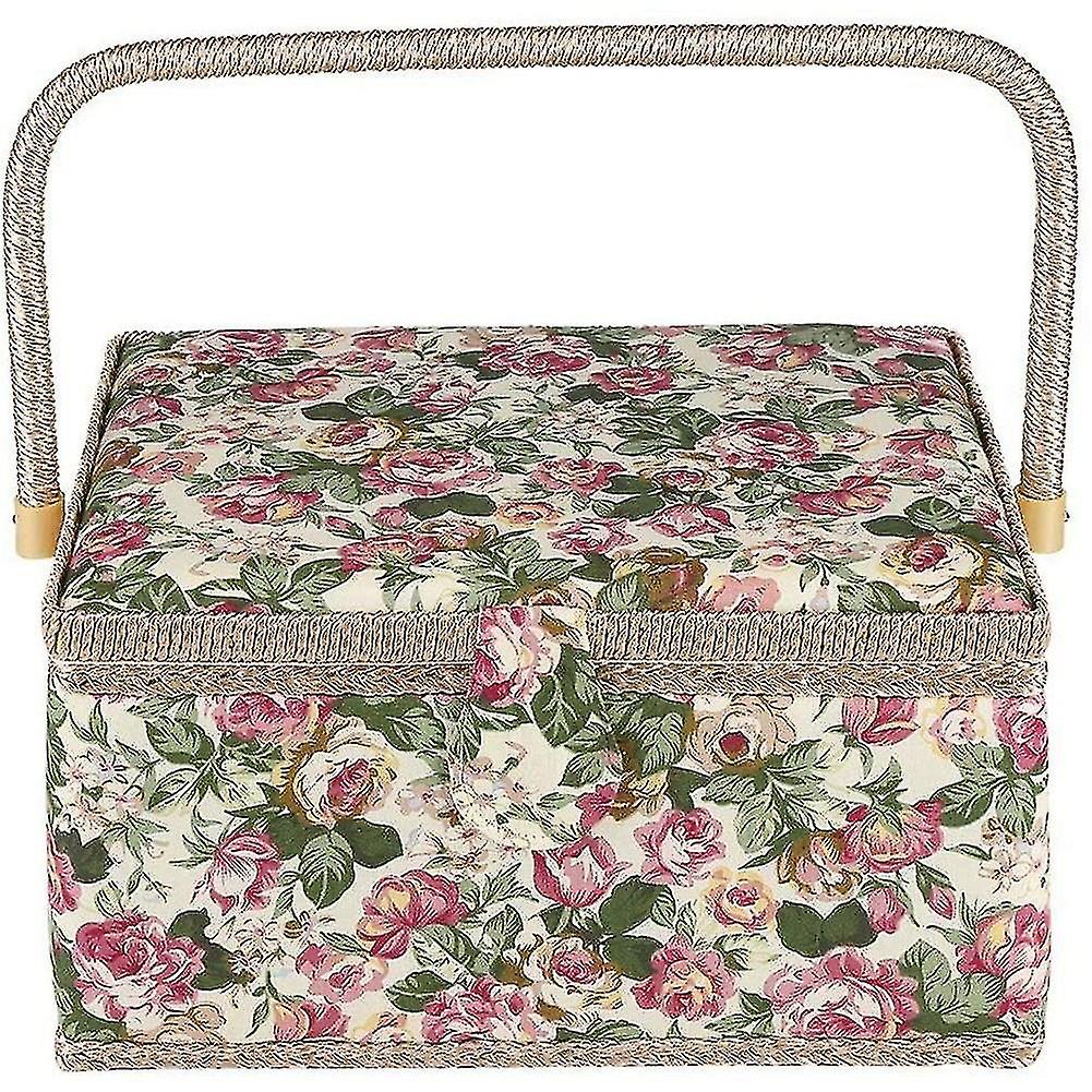 سلة خياطة كبيرة جدا ، سلة خياطة عتيقة ، للإبر ، الخيط ، شريط القياس ، وغيرها من الخياطة من Yaying-hao