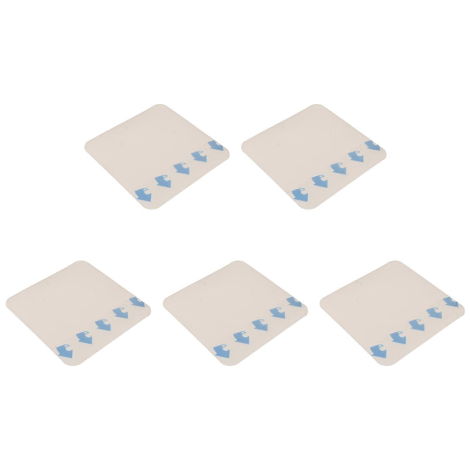 5pcs Hydrocolloid Dressing Extra Thin Waterproof Soft Disposable Bordered Hydrocolloid Dressing Skin Color 