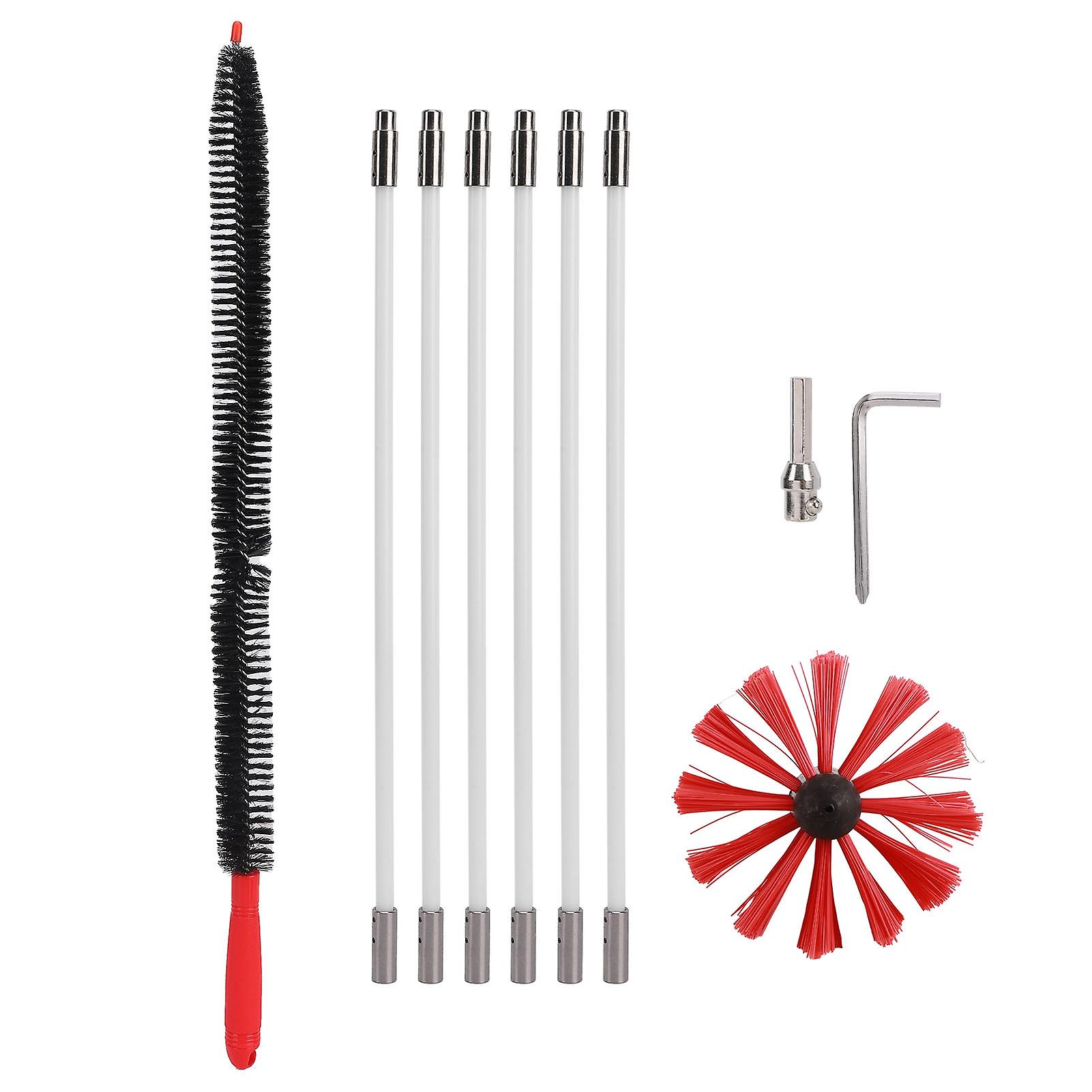 Flexible Chimney Cleaning Brush Kit for Electric Drills