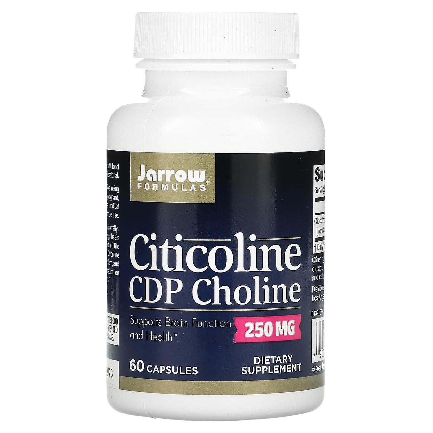 Jarrow Formulas, Citicoline, CDP Choline, 250 mg, 60 Capsules