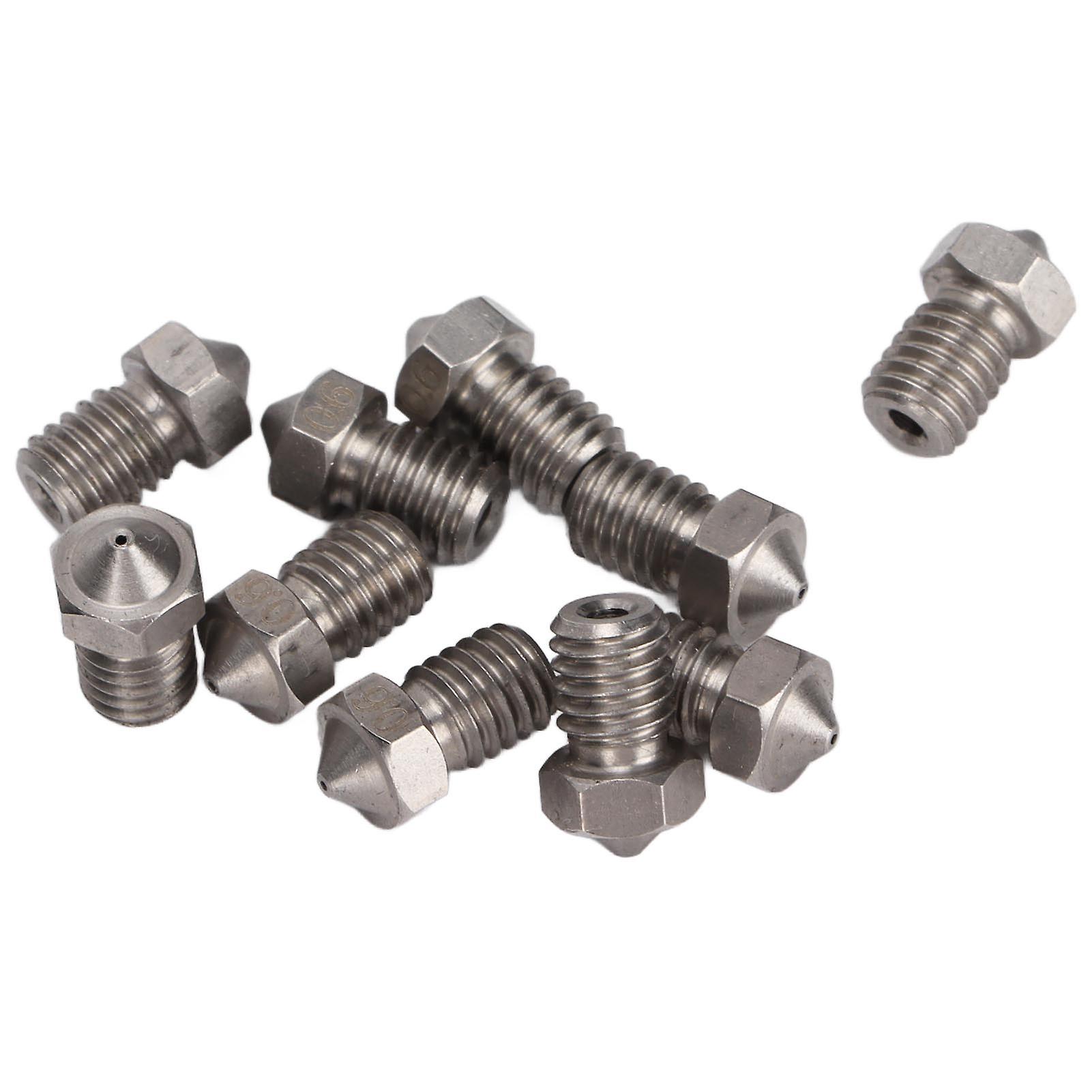 3D Printer Nozzles, Arc Structure, Abrasion Resistance, Fine Workmanship, 0.6mm Stainless Steel Extrusion Nozzles