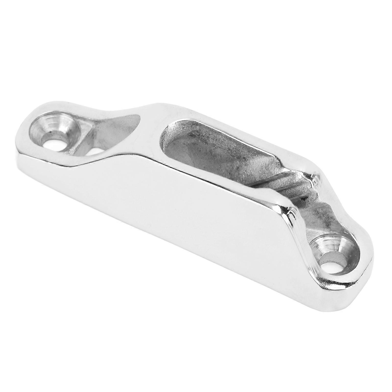 VOBOR Boat Rope Clam Cleat 18x80mm Hardware Marine Grade 316 Stainless Steel Boat Cleat for Ship Kayak Accessories Kayak Cleat