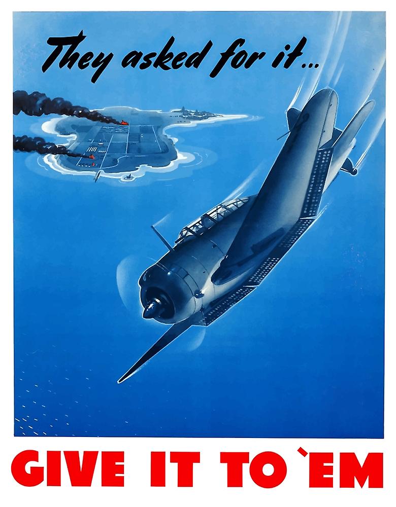 Digitally restored war propaganda poster. Poster