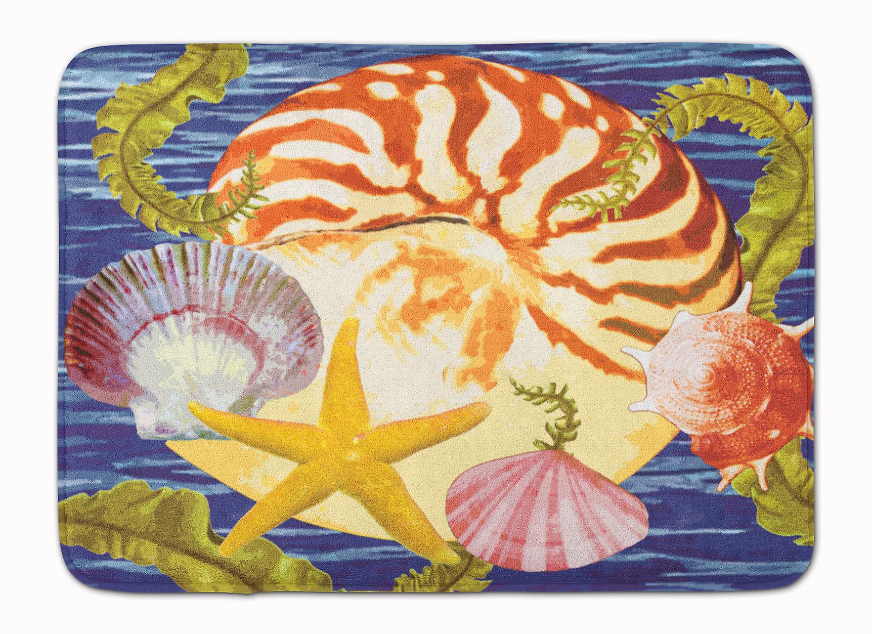 Caroline`s treasures nautilus și golf și sundial machine lavabile memory foam mat multicolore 19 x 27