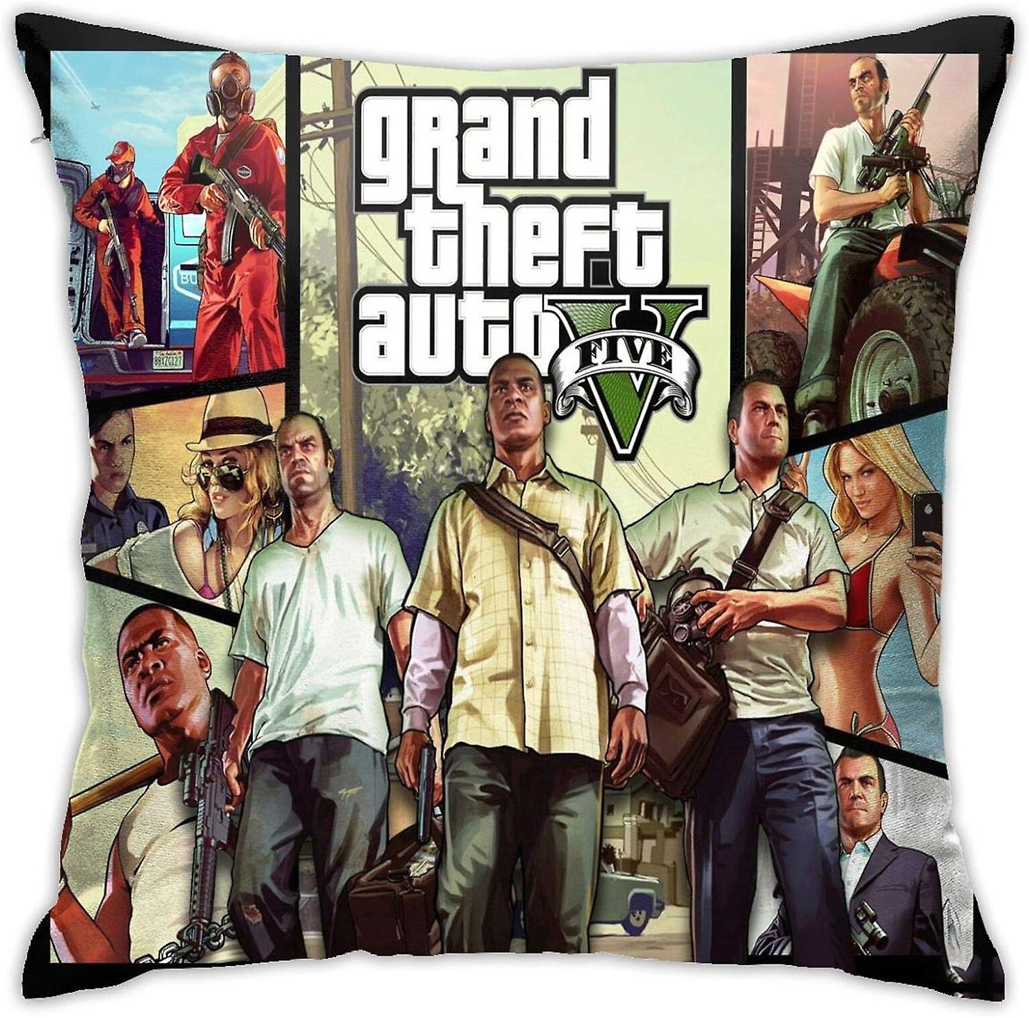 家の装飾、ソファの枕カバー、オフィスの枕カバー、車の枕カバー、両面印刷の枕カバーのための快適で柔らかい枕カバー-pl4787