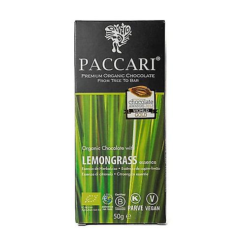 Organic chocolate bar with lemon verbena 50 g (Chocolate)