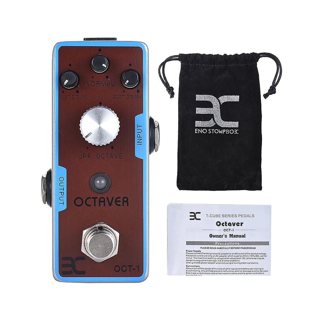 Eno Ex Oct-1 Octave Mini Octave Guitar Effect Pedal True Bypass Full Metal Shell