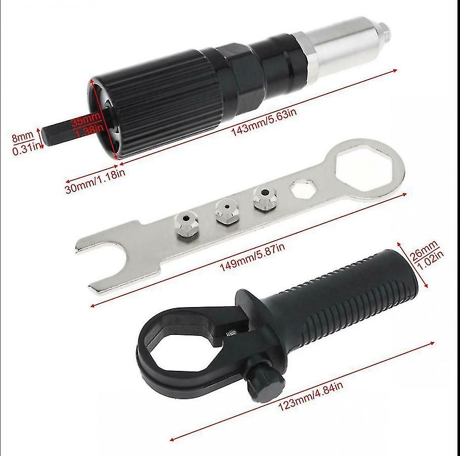 Electric Rivet Joint Conversion Head Rivet Gun Core-pulling Hand Drill Adapter Electric Rivet Gun Ri