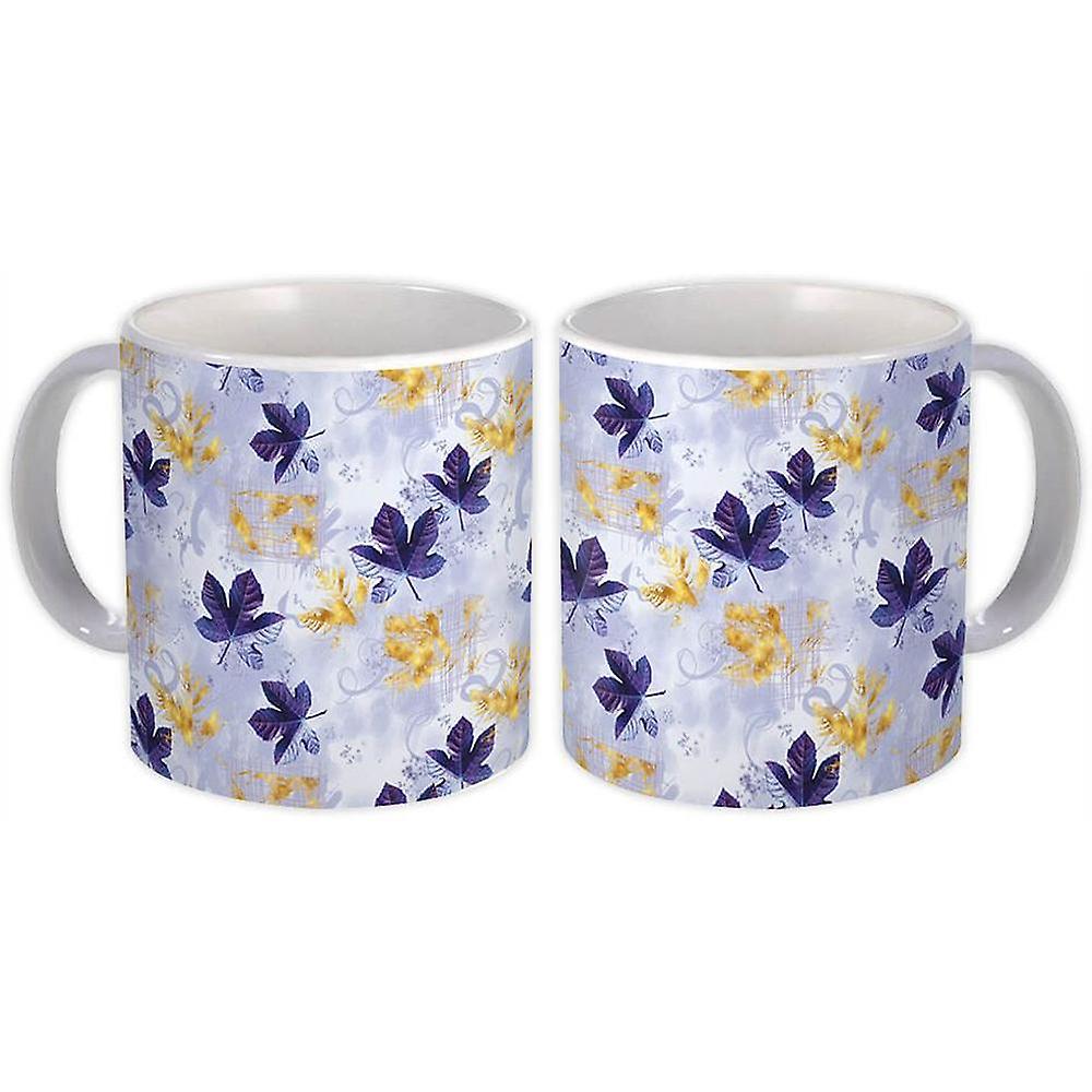 Gift Mug: Maple Leaves Pattern