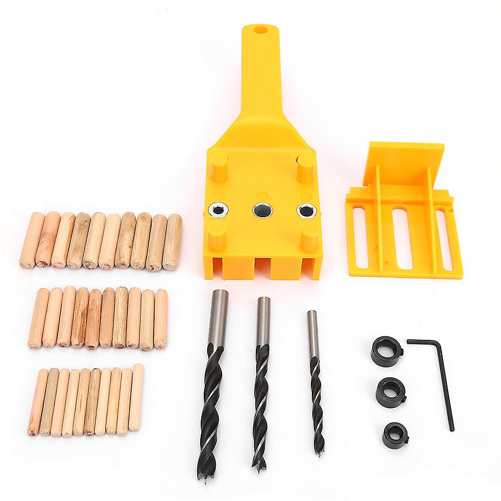 Qukaim Woodworking Hole Drill Guide Tool ABS Plastic Handheld Straight Hole Jig Drill Guide Tool, 38 Pcs Woodworking Locator for Accurate Hole