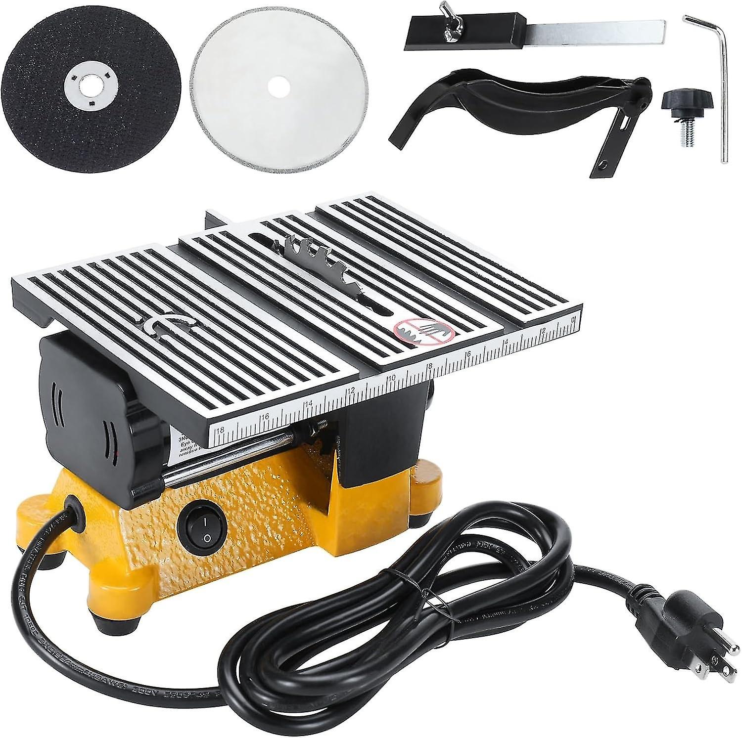 4" Mini Table Saw, Portable Miter Saw Hobby Table Saw Bench Electric Cutting Machine for DIY Handmad