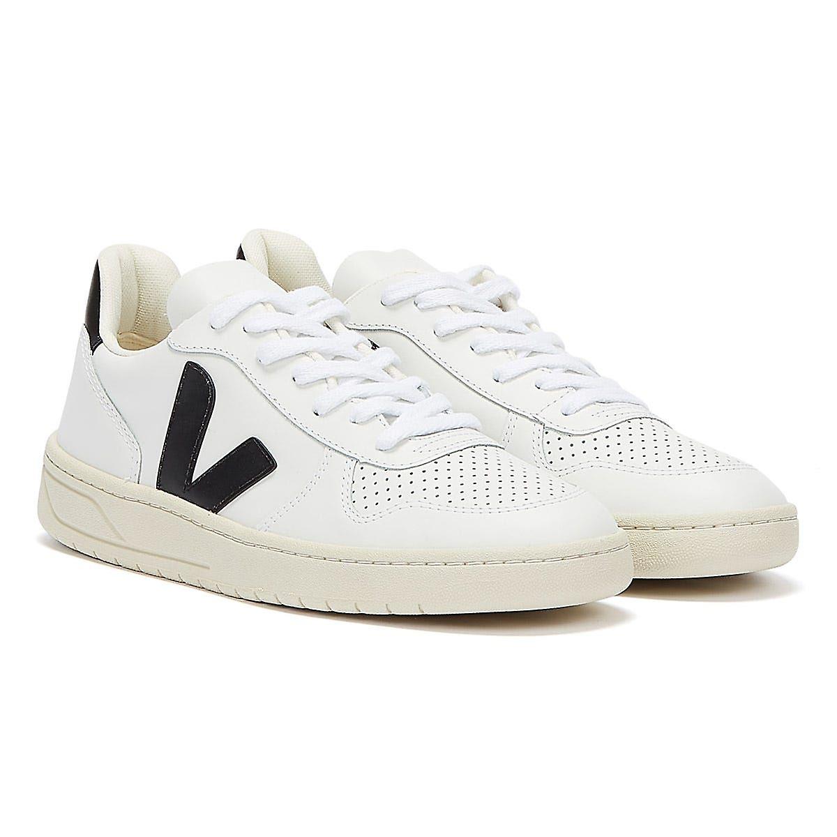 Veja V - 10 Mens Extra White/Black Trainers
