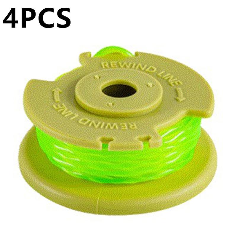 4 Pieces Spools for Ryobi Lawn Mower Nylon Wire Reels Replacement AC80RL3