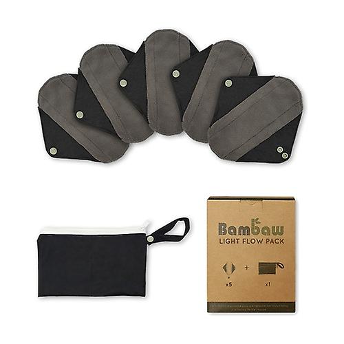 Pack 5 retulisable compresses + toiletry bag | Light flow 5 units