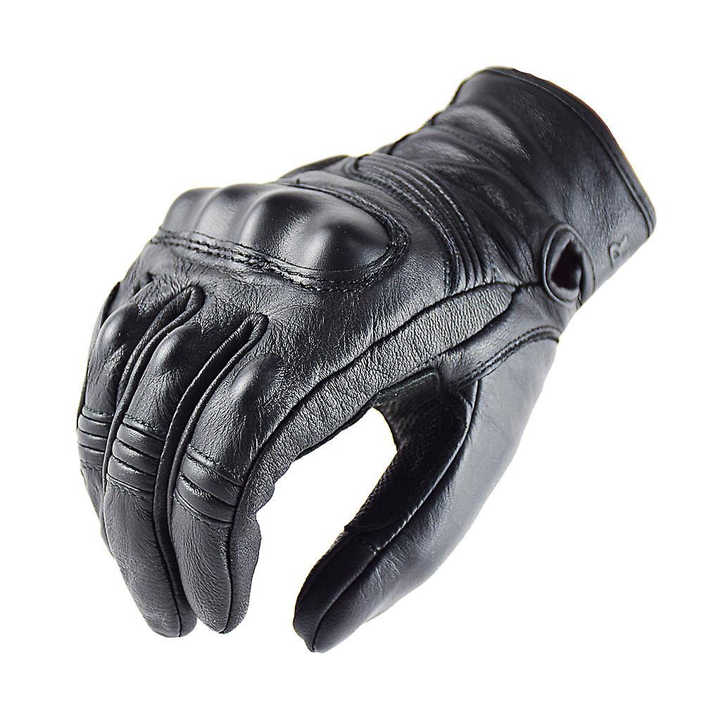 Guanti da moto in pelle vintage uomini donne motocross racing riding off-road guanti touch screen equipaggiamento protettivo