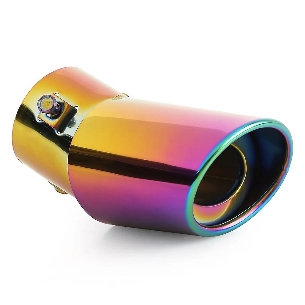 Practical Burnt Color Car Exhaust Tip Stainless Steel Bent Muffler Multi-functional Durable Auto Tail Pipe Silencer