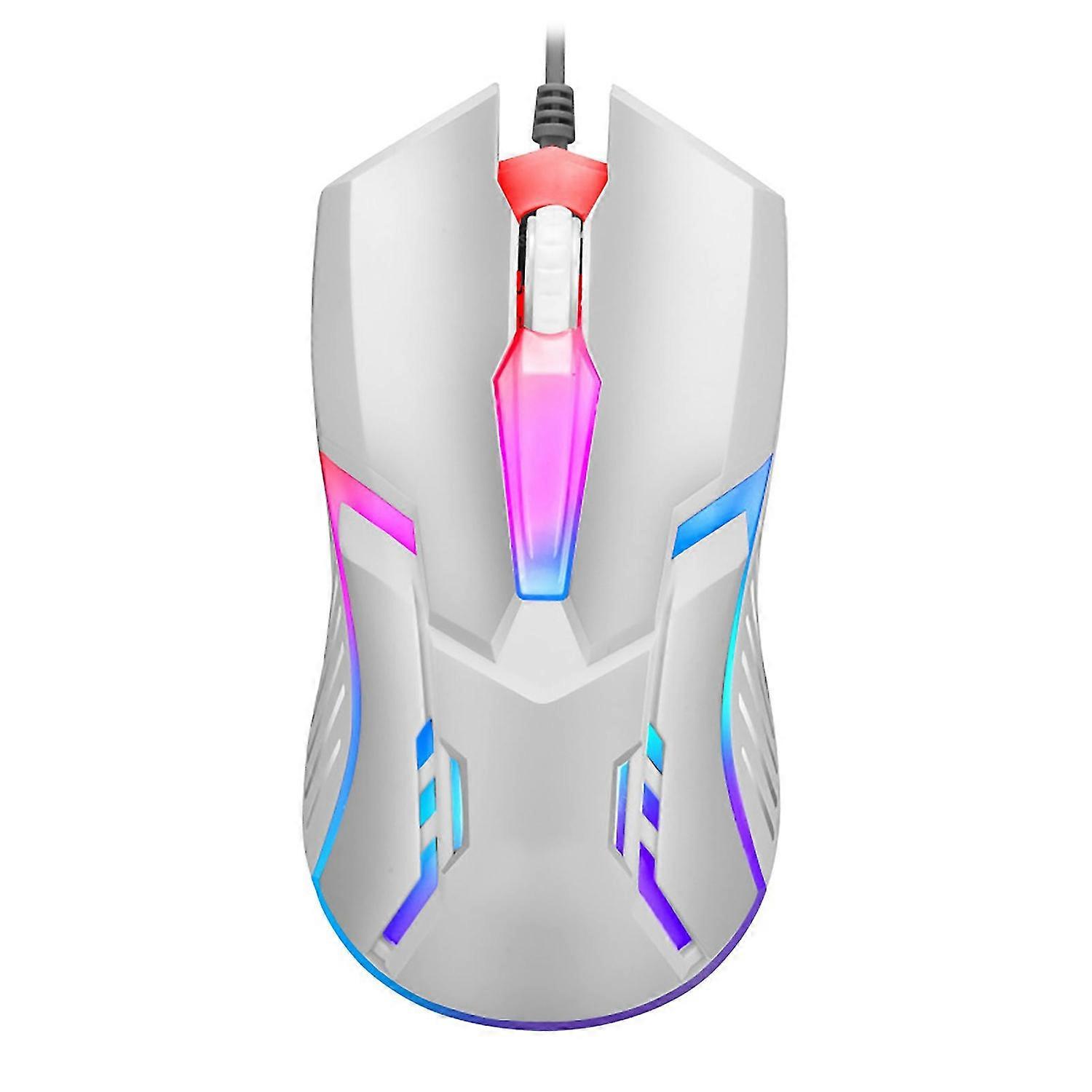 S1 Wired Mouse Sensitive Shock-proof RGB Light 1600DPI USB Gaming Mouse for Office