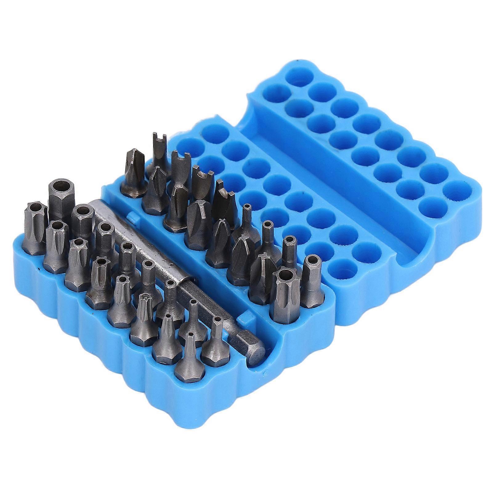 33Pcs Security Screwdriver Bit 1/4in Hex Shank Tool Set Kit for Maintenance Repair
