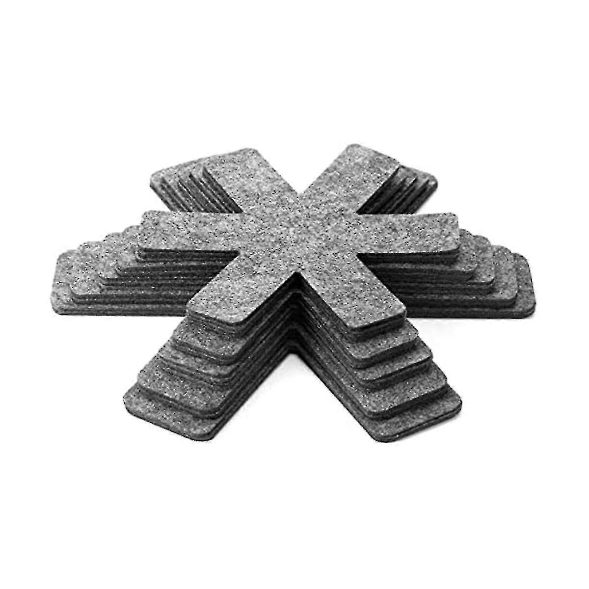 20 Pot Pan Protectors, 5 Sizes Of Gray Felt Pan And Pan Separator Pads, Non- Pan Divider Pads