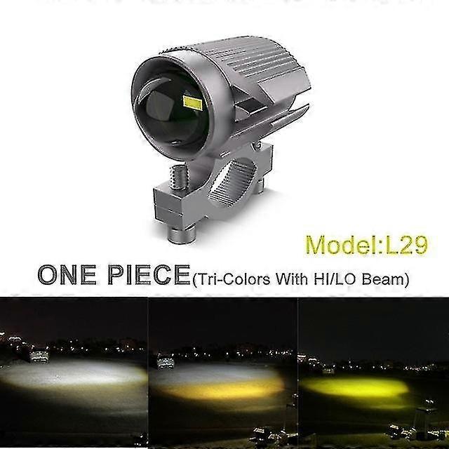 15W Super Bright Tri-Mode Motorcycle LED Headlight with Mini Projector