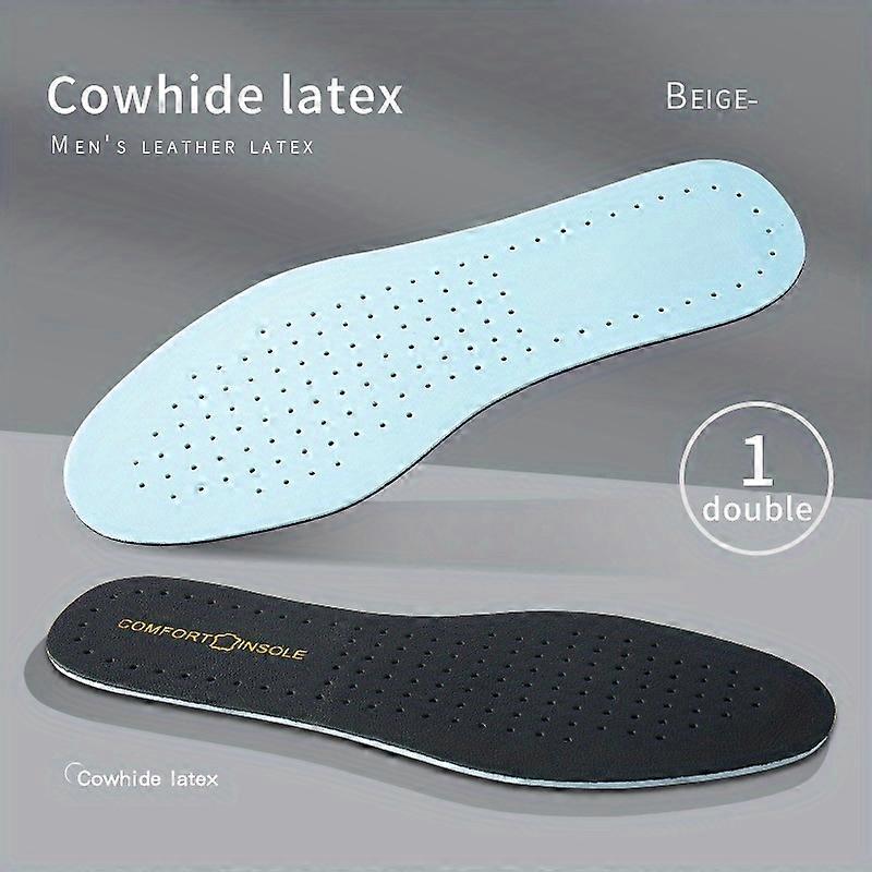 1 Pair of Premium TPU Latex Insoles - Ultra Breathable, Shock Absorbing, Elastic Air Cushion for Men & Women - Enhanced Arch Support and Comfort