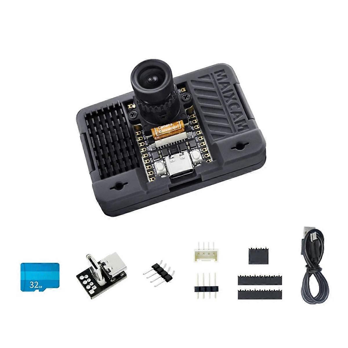 MaixCAM Development Board Kit NPU RISCV AI Visual Audio Serial Port WIFI6 SG2002 with 4MP Camera Support Python/C++ A