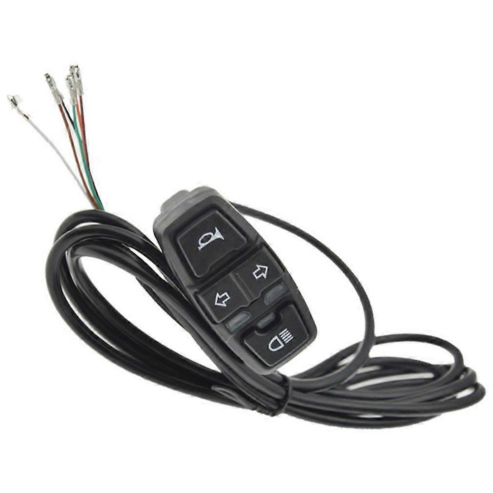 3 In 1 Light Switch Waterproof Ebike Electric Bike Scooter Lamp Horn Switch For Motorcycle Button Control Turn Signal Light