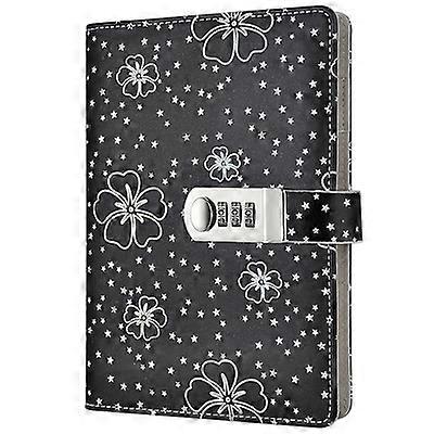 Diary with lock password book student notepad simple notebook sstationery book creative hand book multifunctional