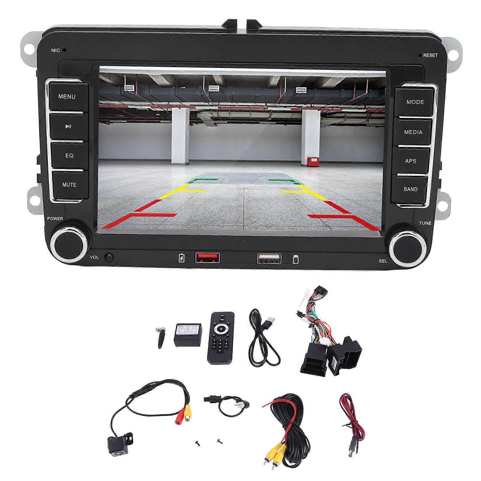 Car Stereo Radio MP5 Player 7 Inch Touch Screen Hands Free Call Steering Wheel Control Reversing Image Wireless Multimedia Player