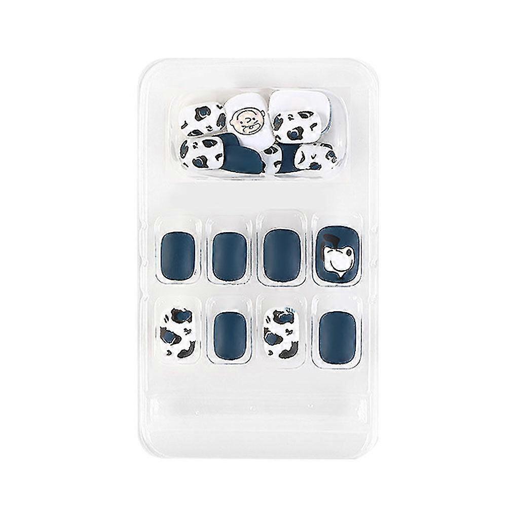 False Nail Wearable Perfect Matching Simple to Wear No Irritating Odor Fake Fingernail Breathable Press Type Adjustable Paster Type 1 Bonus: Get a fr