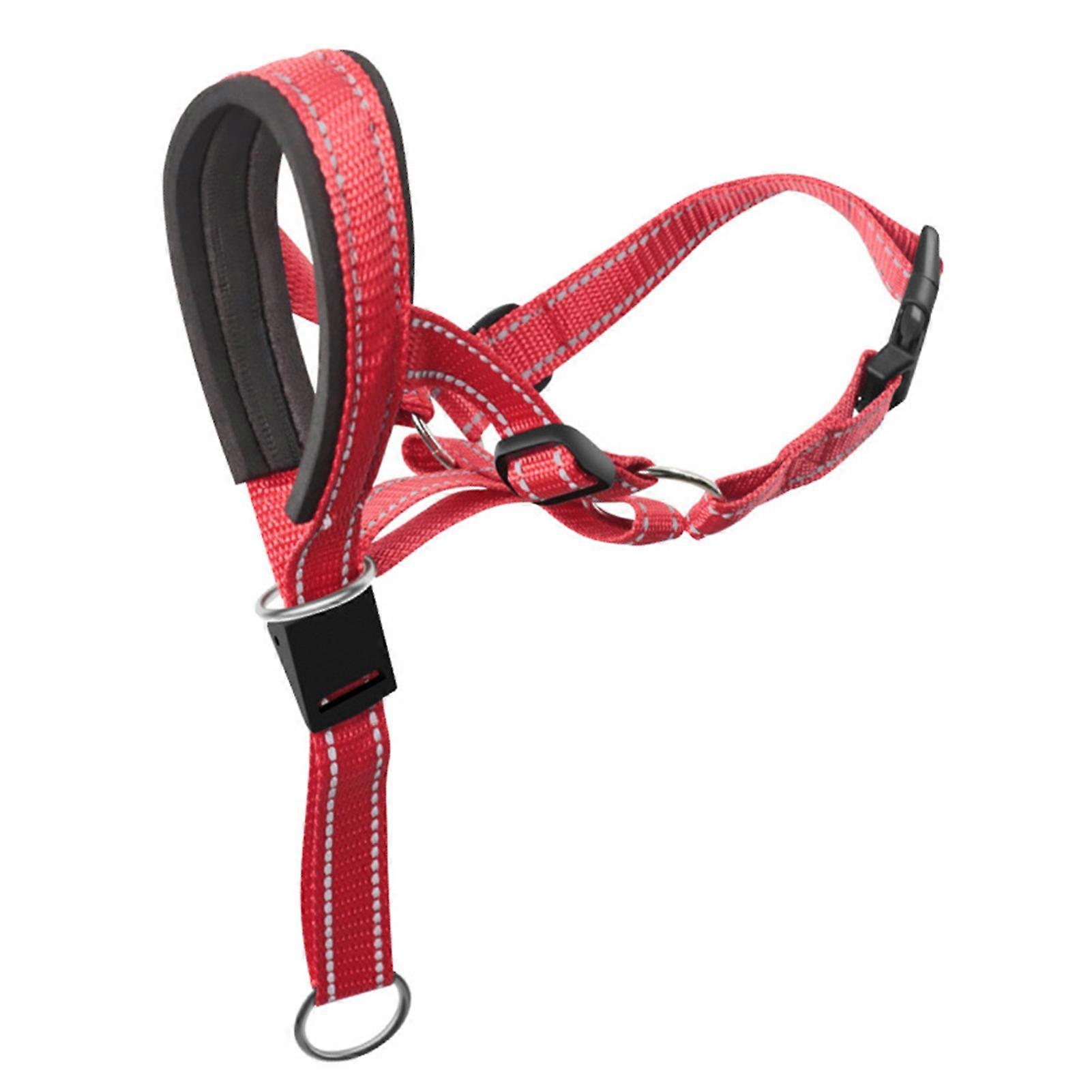 Dog Mouth Muzzle with Tow Ring Adjustable Loop Wear-resistant Portable 3 Colors Prevent Bite Traction Tool Rope Muzzle Large Dog Anti-Barking Muzzle P