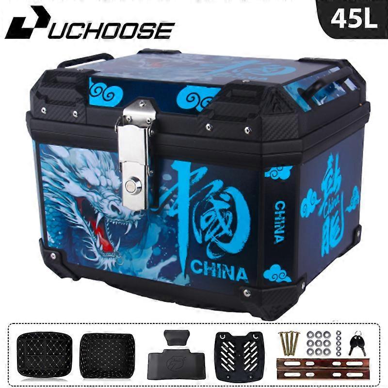 45L Motorcycle Tail Box Universal For R1200GS R1250GS F800GS F850GS G310gs F750gs Large Capacity Top Rear Luggage Tool Tail Box