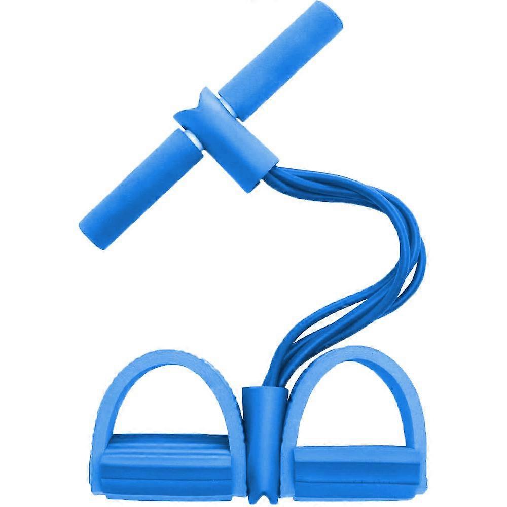 抵抗エクササイズバンドヨガスポーツ機器腹部ウエストアーム脚エクササイズ弾性ボディービル女性用男性ホームジム(ブルー)