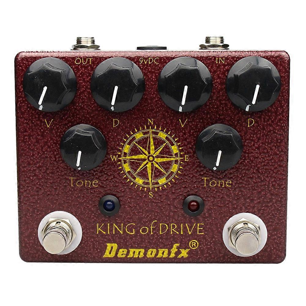 Demonfx King of Tone Overdrive Stomp Analog Based on Analog Man Effect King of Drive Guitar Effect