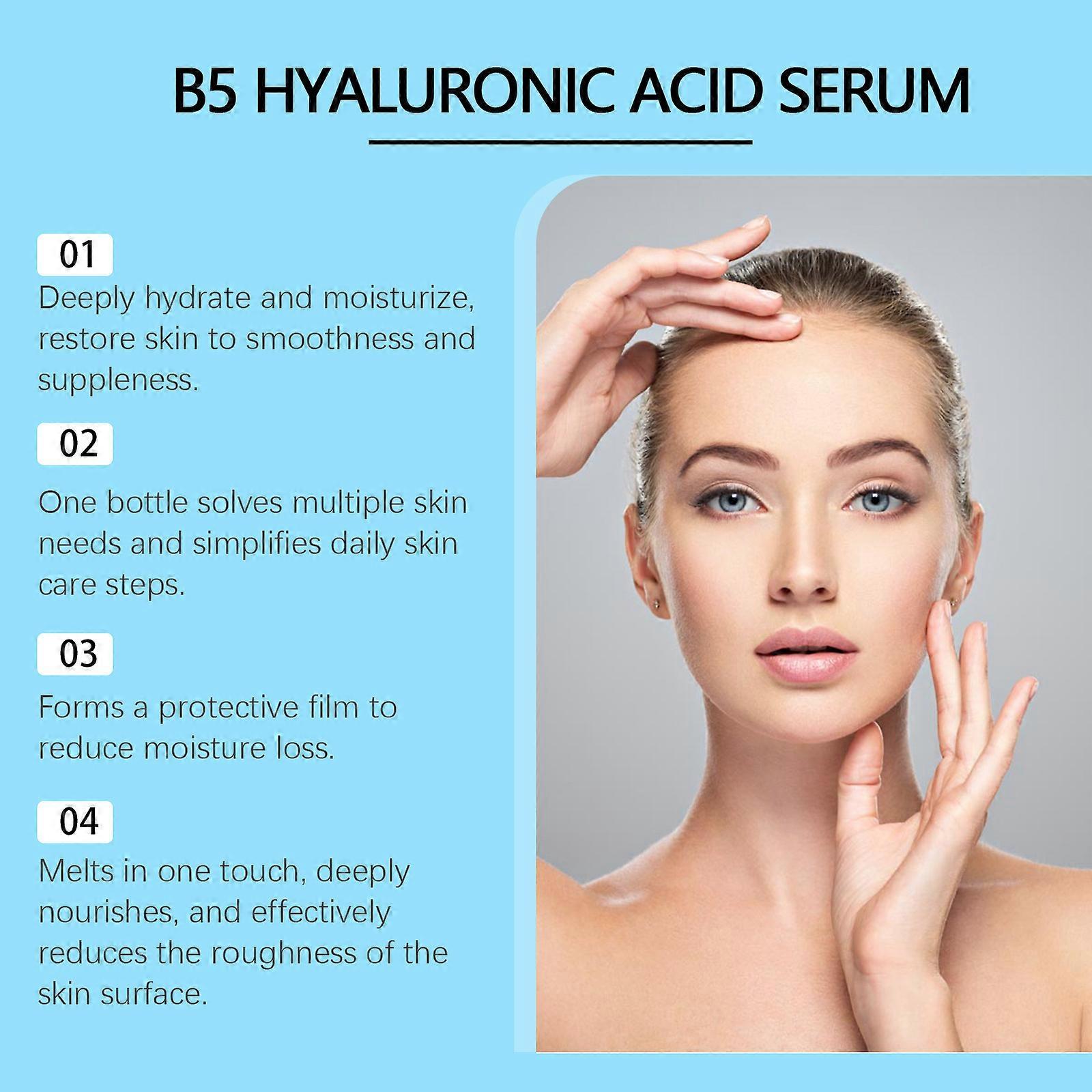 thumbnail image 4 of FeiKong Suero de ácido hialurónico B5, suero Hyalu B5, suero de ácido hialurónico para el rostro con vitamina B5, sueros antienvejecimiento, suero hidratante B5 para dar volumen a la piel seca, 4 of 5