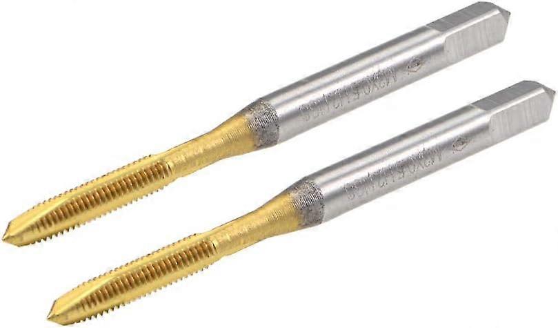 Spiral Point Plug Threading Tap M3 x 0.5 Thread, Ground Threads H2 3 Flutes, High Speed Steel HSS 6542,2pcs