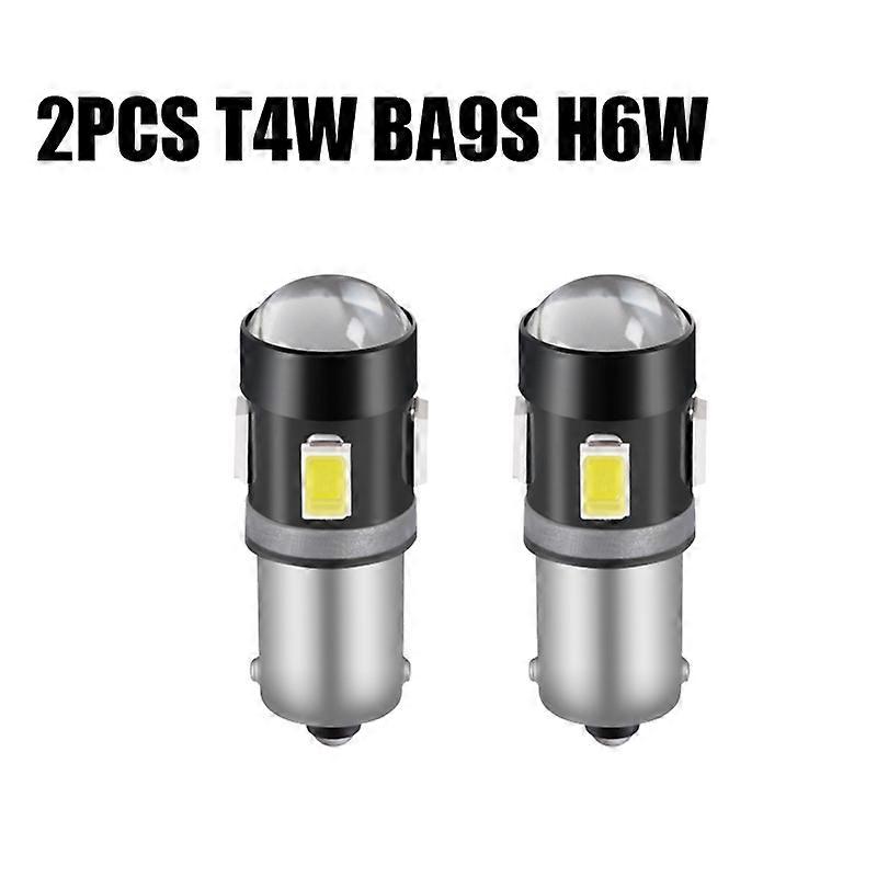 2Pcs CANBUS T4W H6W Led Car Light Ba9s Led Auto Dome Light Lamp Bulbs 5630 SMD White Red Yellow 12V Reading Light Door Light