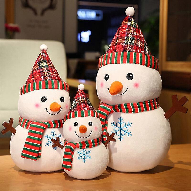 سانتا كلوز أفخم لعبة محشوة لينة لطيف الأيائل ثلج سانتا كلوز وسادة دمية لعبة أطفال بنات أطفال هدية عيد الميلاد - 17 بوصة