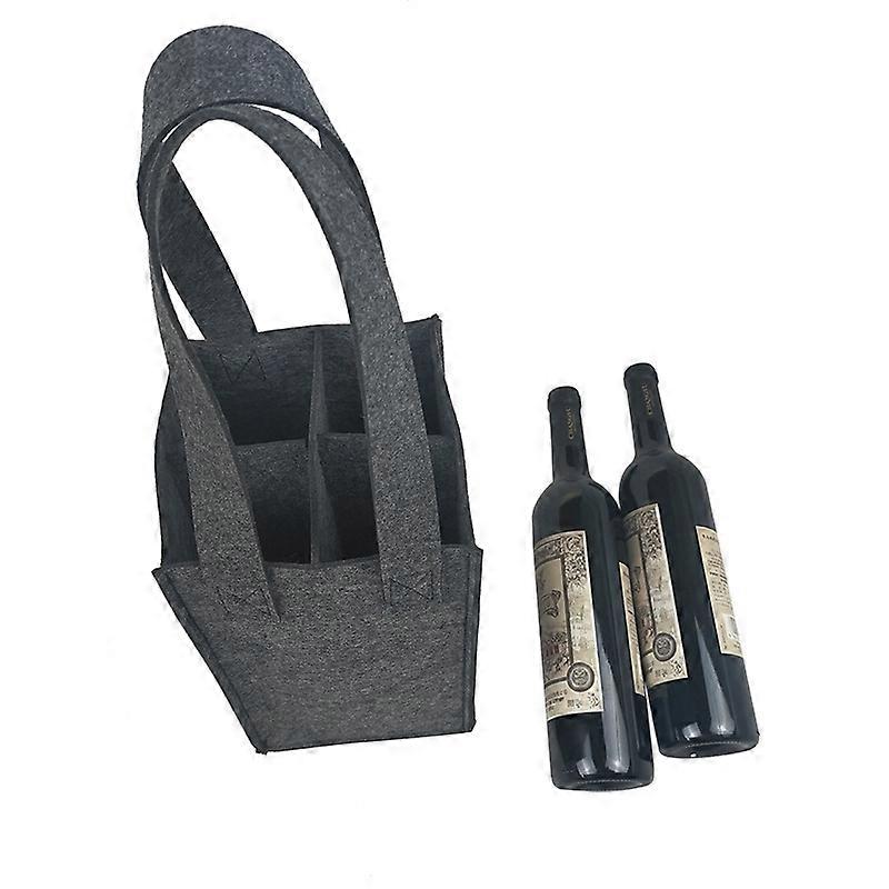 Geanta pentru sticle de vin, Poliester, Gri