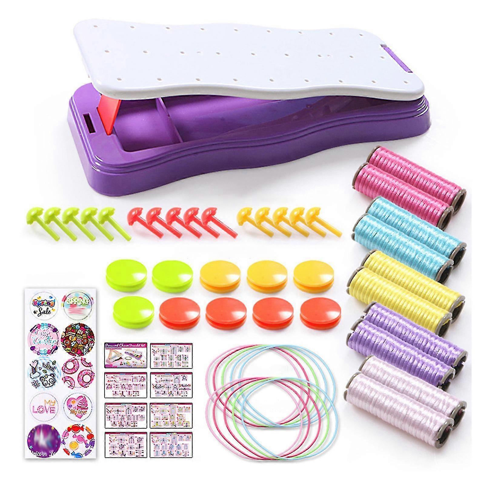 Diy Hand Rope Braider Set For Children Parent-child Interaction Toy For Women Girls
